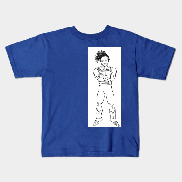 Vegeta killmonger in wakanda Kids T-Shirt by jorge_lebeau